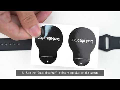 TOCOL Apple Watch Screen Protector Installation video