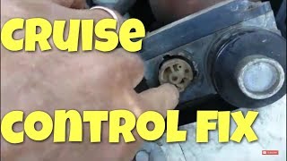 Cruise control fix, speed control servo
