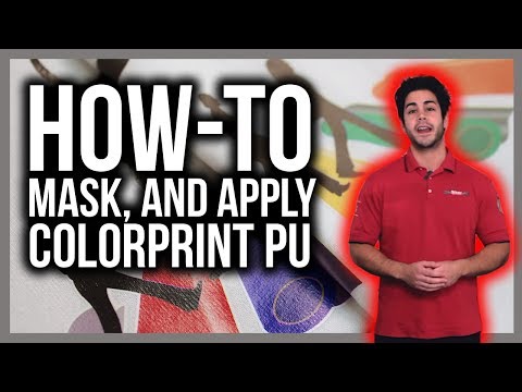 How to mask and apply ColorPrint PU print and cut material on T-shirts