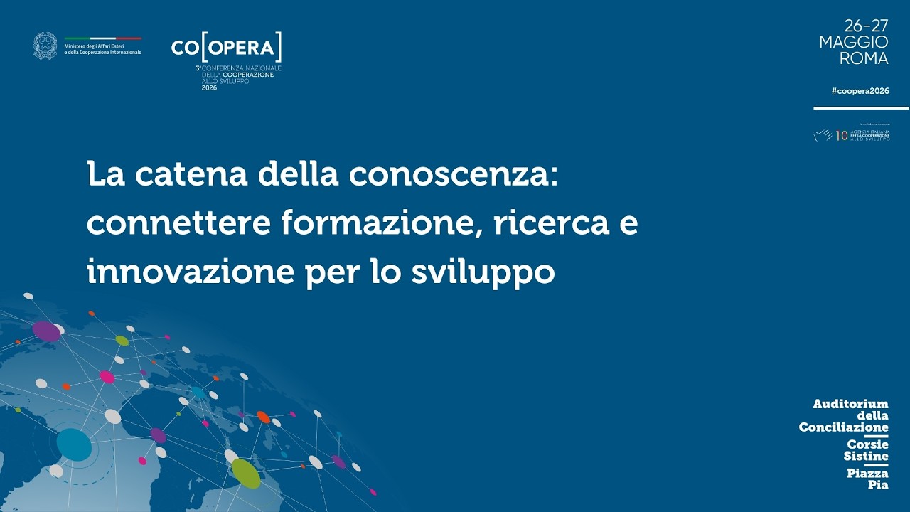 La catena della conoscenza: connettere formazione, ricerca e innovazione per lo sviluppo