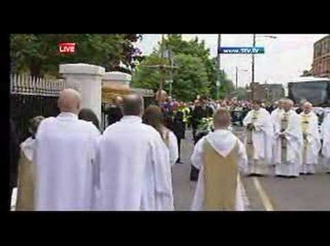 Tommy Burns Funeral - Scotland Today