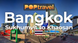BANGKOK,Thailand 🇹🇭- Crossing the City - 4K 60fps (UHD)