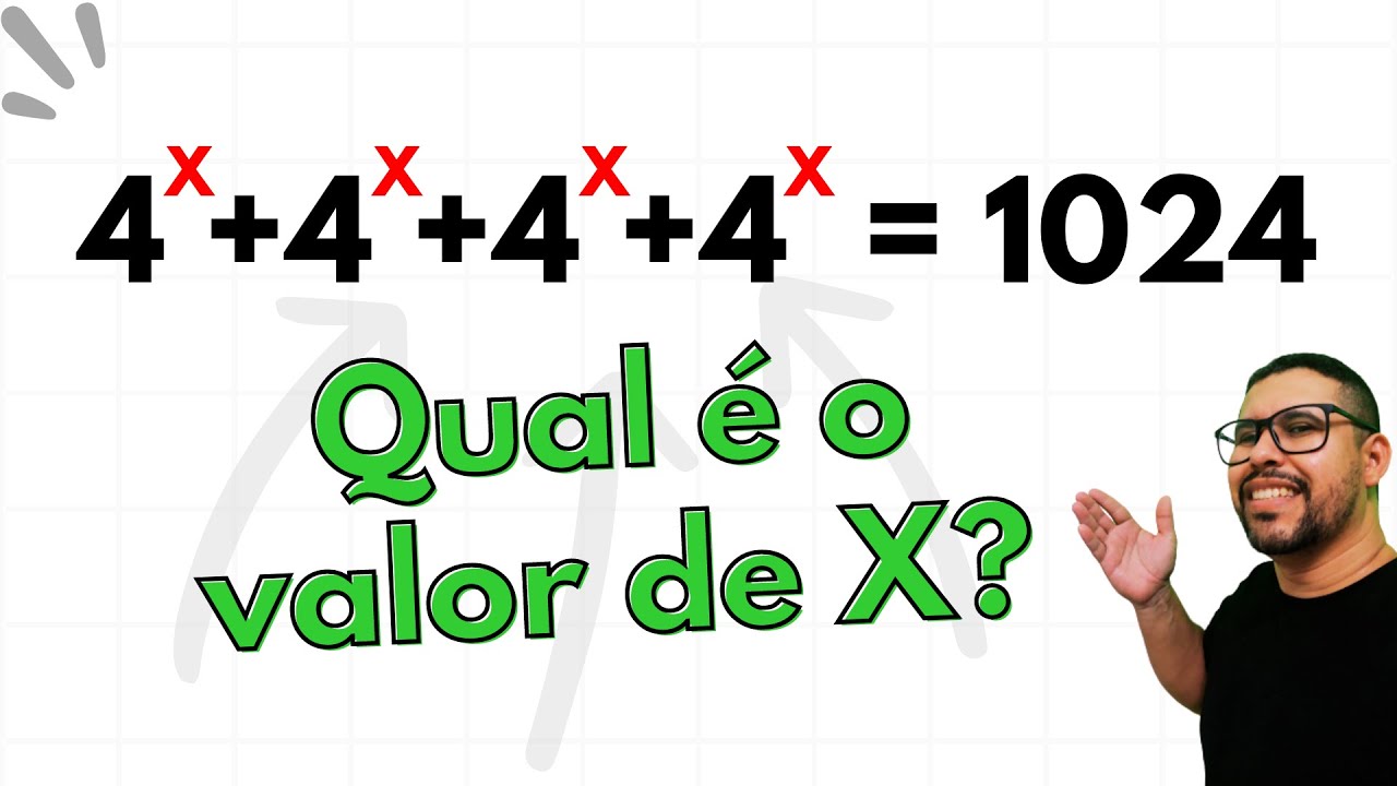 Equação exponencial ✔️Qual é o valor de x?