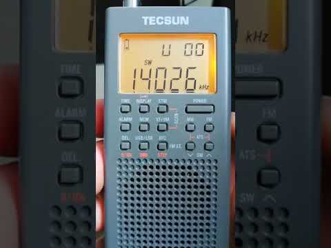 MORSE CW 14MHZ 20M ON TECSUN PL365