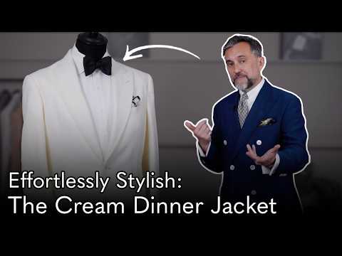 The Most Stylish Black Tie Look - The Cream Dinner Jacket