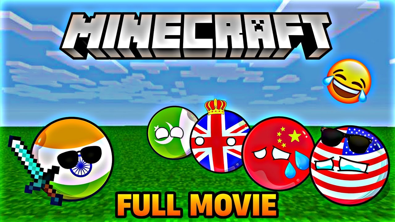 Countryballs Playing Minecraft FULL MOVIE 💀🔥| Minecraft Compilation 😂⚡#countryballs #nutshell
