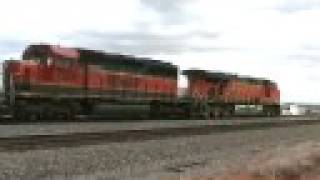 preview picture of video 'BNSF Panhandle subdivision Woodward OK 6-8-08'