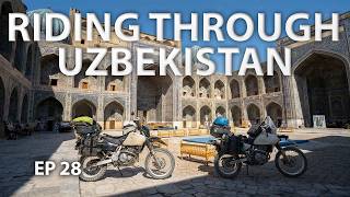 Riding through Uzbekistan in 40 degree heat! || Sydney to London - EP 28
