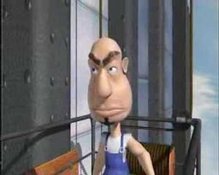 drôle travail sécurité humour Chute de hauteur Hauteur laveur BD