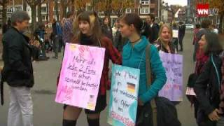 Slutwalk in Münster - Demonstration gegen Sexismus und Vergewaltigungsmythen