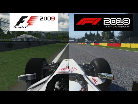 F1 2018 Vs F1 2009 - Brawn BGP 001 Hotlap Comparison