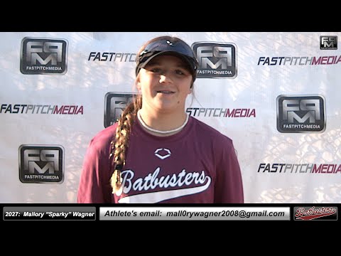 2027 Mallory “Sparky” Wagner 4.0 GPA - SS & Catcher Softball Recruiting Skills Video- Batbusters