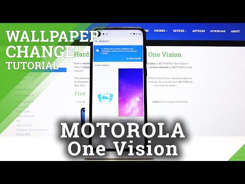 How to Change Wallpaper in Motorola One Vision - Update Lock Screen
