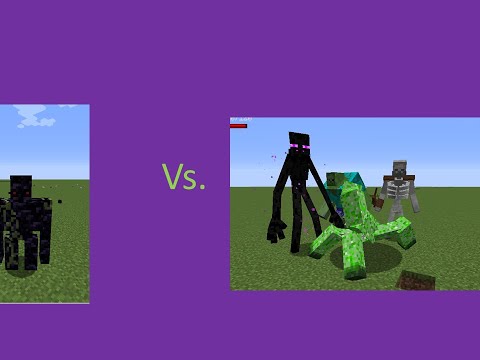 Obsidian Golem Vs Mutant Monsters - In Minecraft