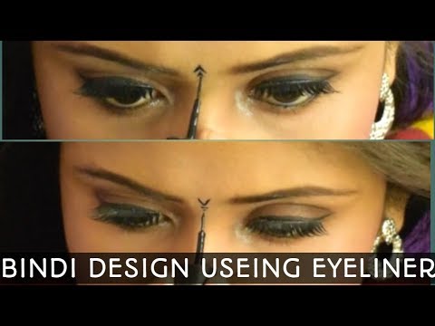 *new* latest Bindi designs useing eyeliner|| indian bindi designs || liqued bindi