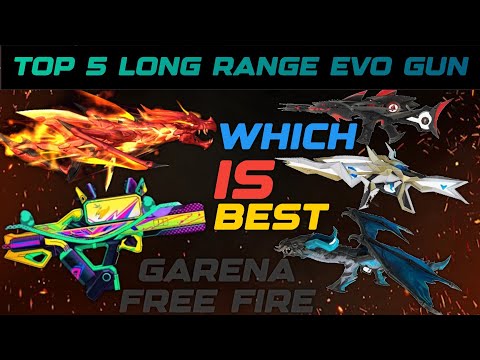 TOP 5 BEST LONG RANGE EVO GUN SKIN ||  BEST EVO GUN SKIN IN FREE FIRE @The_PC_Circle
