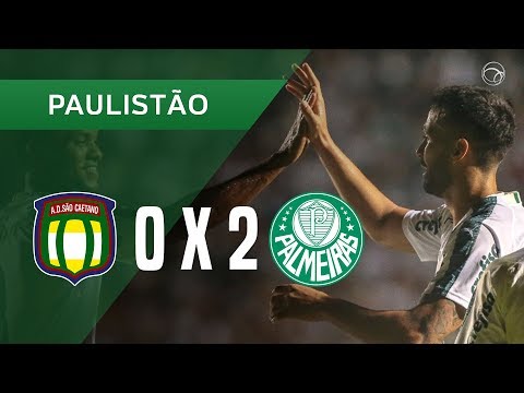SÃO CAETANO 0 X 2 PALMEIRAS - GOLS - 27/01 - CAMPEONATO PAULISTA 2019