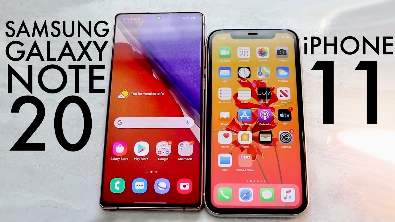 Samsung Galaxy Note 20 Vs iPhone 11! (Comparison) (Review)