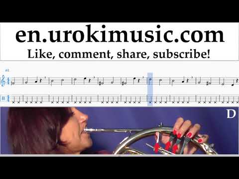 How to Play French Horn Luis Fonsi, Demi Lovato - Échame La Culpa Tabs Part#1 exercises, scales um