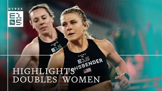 ELITE DOUBLES WOMEN - RACE HIGHLIGHTS | F45 HYROX AMERICAS CHAMPIONSHIPS