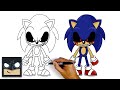 How To Draw Sonic.EXE | Step By Step Tutorial