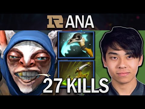 Meepo Dota 2 Gameplay RNG.Ana with 27 Kills and Scythe of Vyse - Swift Blink - Road to TI11
