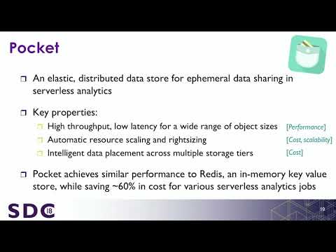 SDC 2018 - Ephemeral Storage for Serverless Analytics