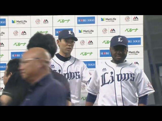 ライオンズ・ガルセス投手・秋山選手ヒーローインタビュー 2017/6/10 L-DB
