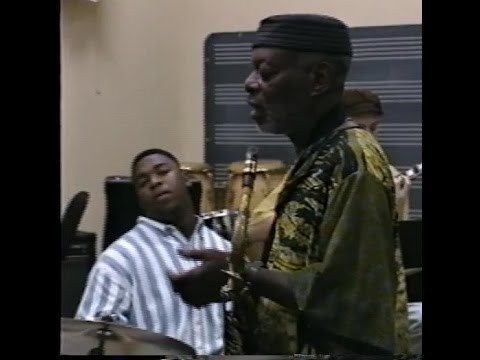 Dewey Redman clinic at Houston HSPVA, 1993; part 2
