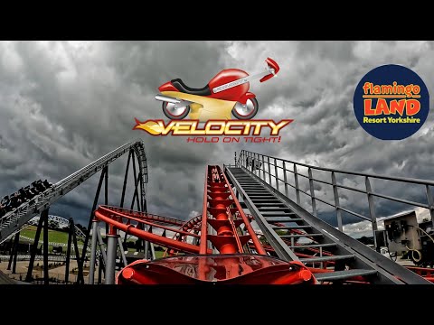 Velocity 4K Front Row On Ride POV at Flamingo Land July 2022.