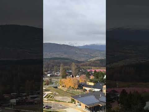 Una vista a la ciudad de Cochrane, región de Aysén con un maravilloso Arcoiris!!!......