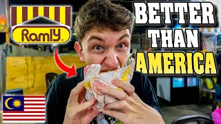 Americans First Time Trying a Ramly Burger Outside of KL! (Is it Better?) 🇲🇾