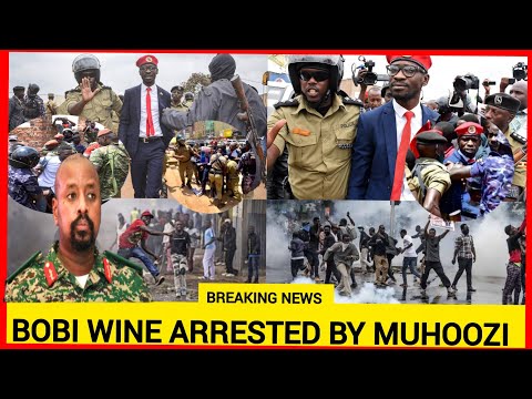Breaking News! Heavy demonstrations rocks in Uganda as Museveni son Muhoozi trys to arrest Bobi wine