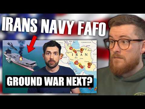 How US Forces Destroyed Iran's Entire Navy | Royal Marine Reacts!