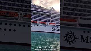 Msc Virtuosa in Tortola with msc friend Tiago Leonardo egisto #mscfriends #mscvirtuosa