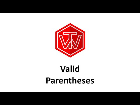 Valid Parentheses Leetcode 20 Facebook Coding Interview Tutorial