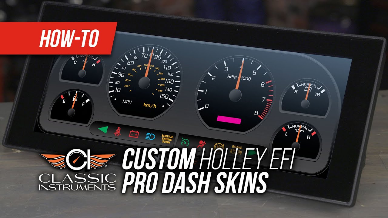 Transform Your Holley Pro Dash With Custom Gauge Skins