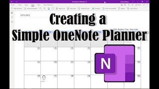 Creating a Simple OneNote Planner