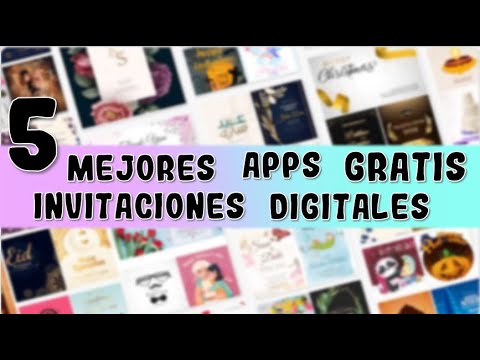 MEJORES APLICACIONES PARA CREAR TUS INVITACIONES DIGITALES GRATIS 2026