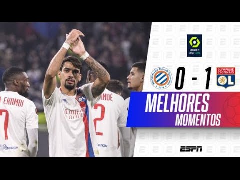 PAQUETÁ MARCA MAIS UMA VEZ, E LYON VENCE O MONTPELLIER PELO FRANCÊS! | Melhores Momentos