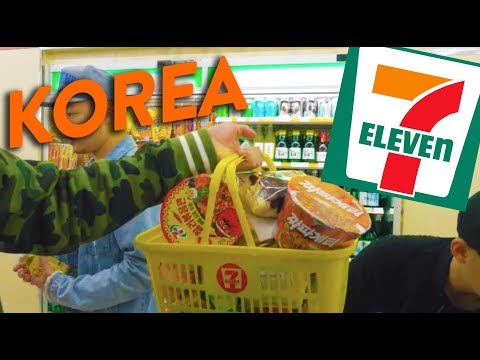 EATING AT 7-ELEVEN IN SEOUL (Convenience Stores in Korea) // Fung Bros World Tour