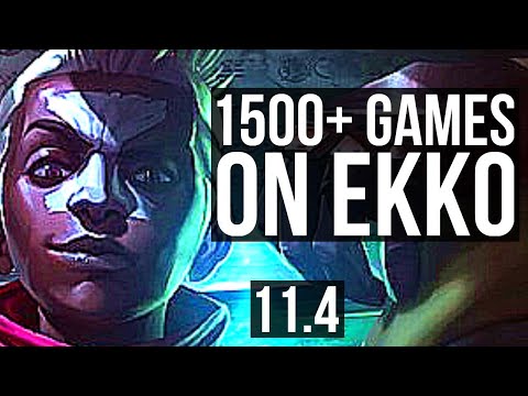 EKKO vs KATARINA (MID) | 1500+ games, 2/0/3 | KR Grandmaster | v11.4