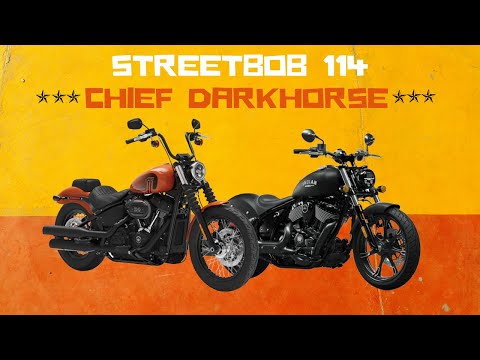 2021 Harley Softail Street Bob 114 VS 2022 Indian Chief Bobber Darkhorse