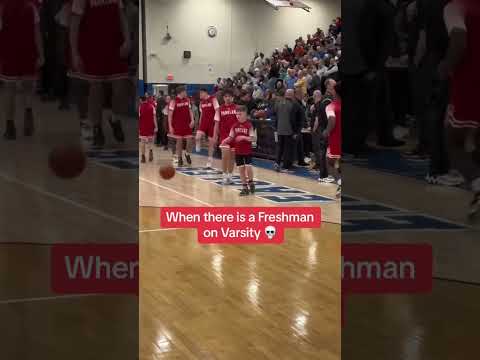 Freshman on Varsity be like 👀🏀 #shorts