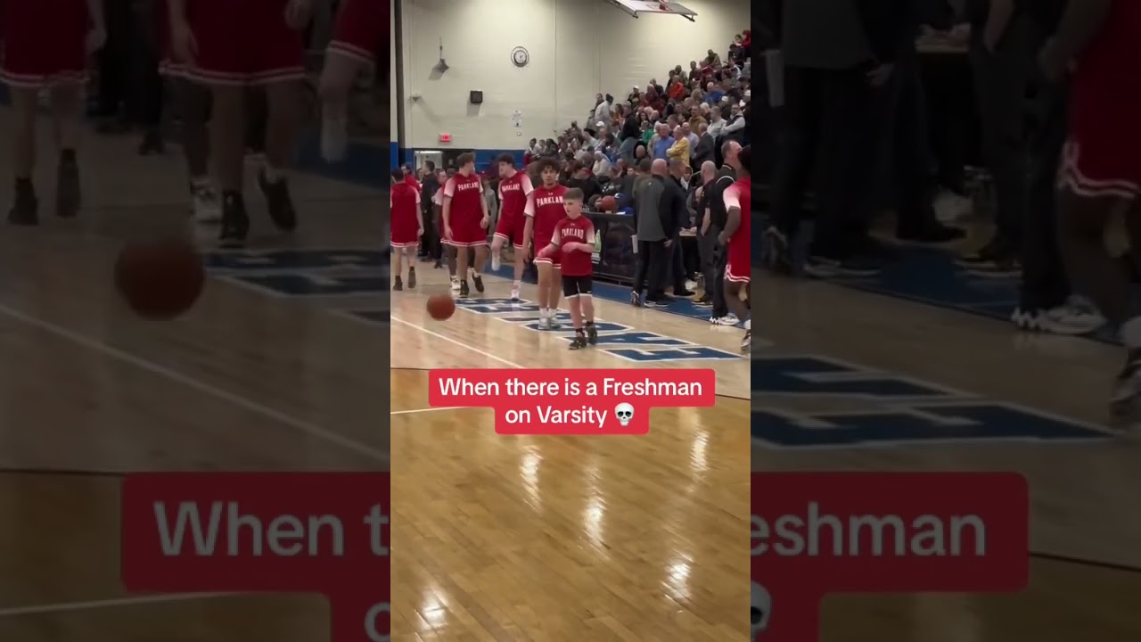 Freshman on Varsity be like 👀🏀 #shorts