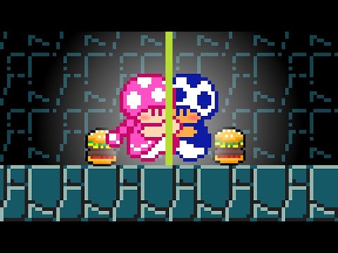 What if we kissed behind the flagpole? 😳😳 [Super Mario Maker 2 - WALKIES]