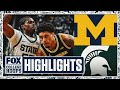 No 3 Michigan Wolverines Vs No 7 Michigan State Spartans Highlights FOX College Hoops