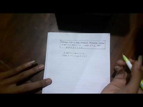 Cara mudah mengerjakan soal Persamaan Trigonometri Kelas 10