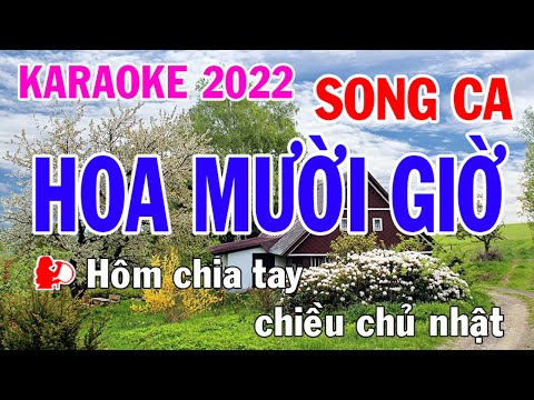 Hoa Mười Giờ Karaoke Song Ca Nhạc Sống - Phối Mới Dễ Hát - Nhật Nguyễn