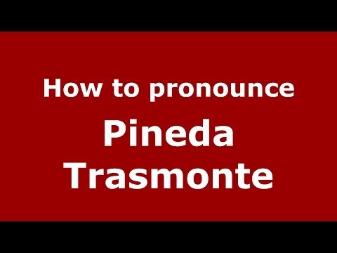 How to pronounce Pineda Trasmonte (Spanish/Spain) - PronounceNames.com